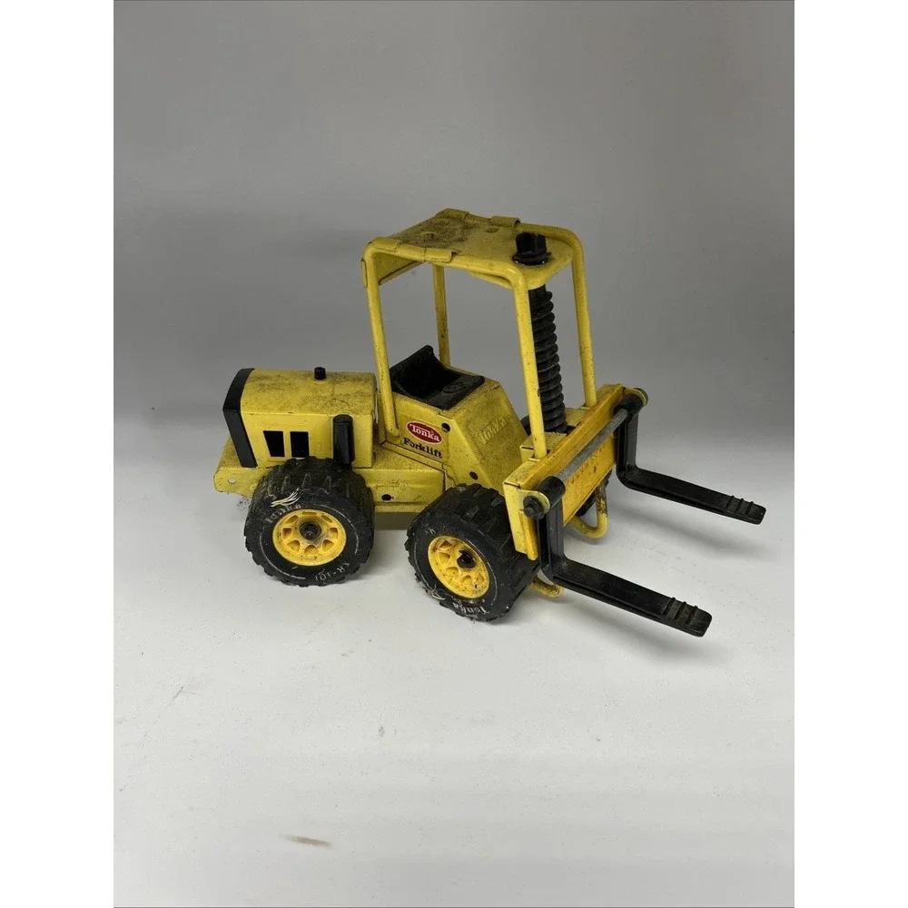Mighty Tonka‎ Yellow Fork Lift XMB-975 VINTAGE Construction Toy